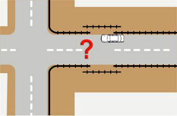 איור לשאלה: האם מותר להעמיד רכב בצד מעקה בטיחות להולכי רגל?